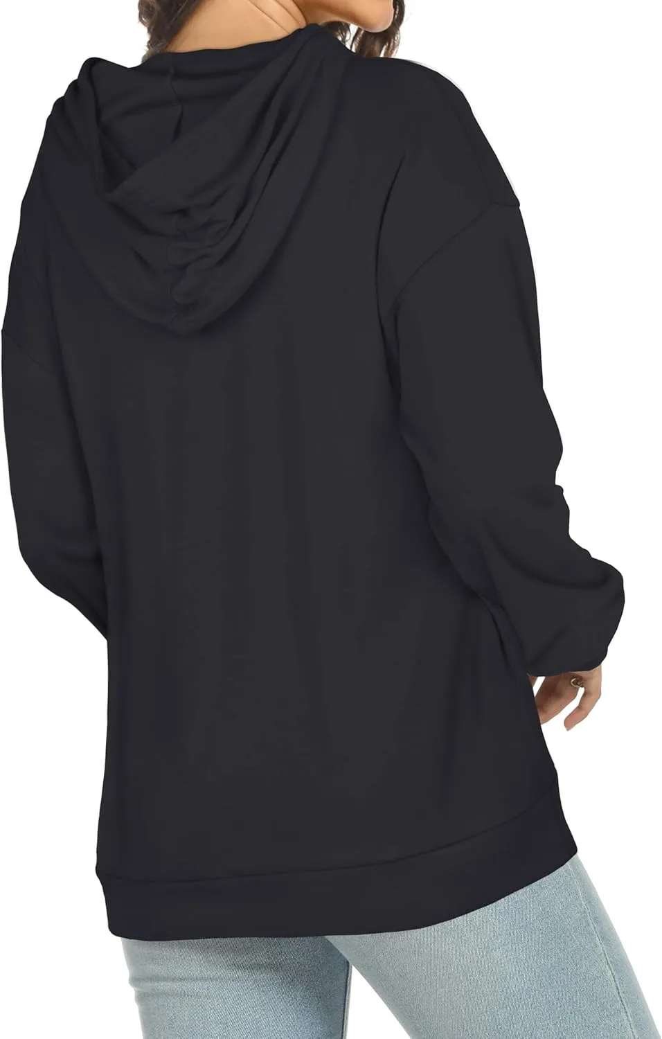 Women's Hoodies Long Sleeve Sweatshirts Drawstring Pullover Tops with Pocket Casual Loose Blouses Tunic