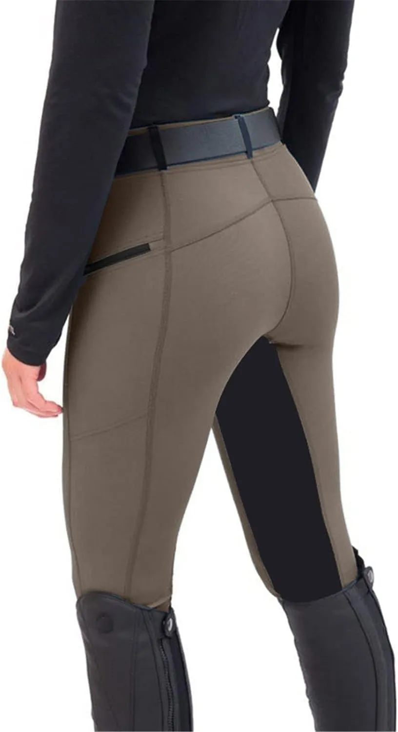 Women's Horse Riding Pants High Waist Trouser Elastic Tights Equestrian Breeches Jodhpurs Yoga Leggings for Camping