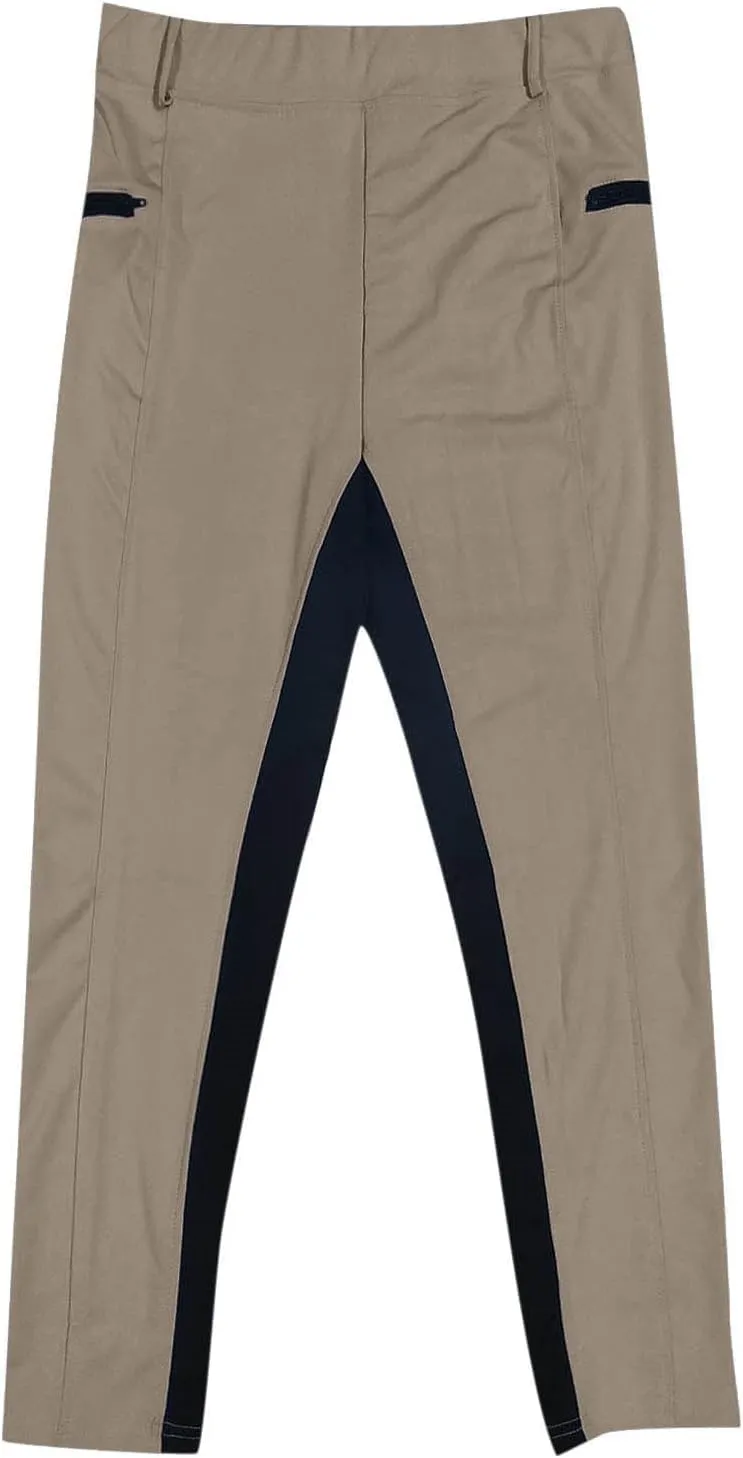 Women's Horse Riding Pants High Waist Trouser Elastic Tights Equestrian Breeches Jodhpurs Yoga Leggings for Camping