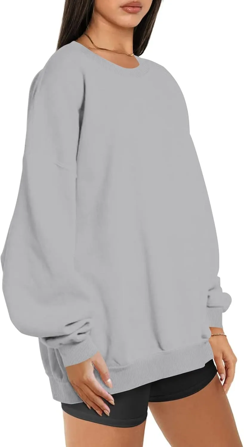 Women's Oversized Sweatshirt Crewneck Long Sleeve Loose Pullover Tops Casual Fall Clothes Fashion Outfits 2024