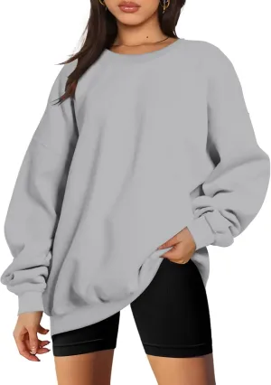 Women's Oversized Sweatshirt Crewneck Long Sleeve Loose Pullover Tops Casual Fall Clothes Fashion Outfits 2024