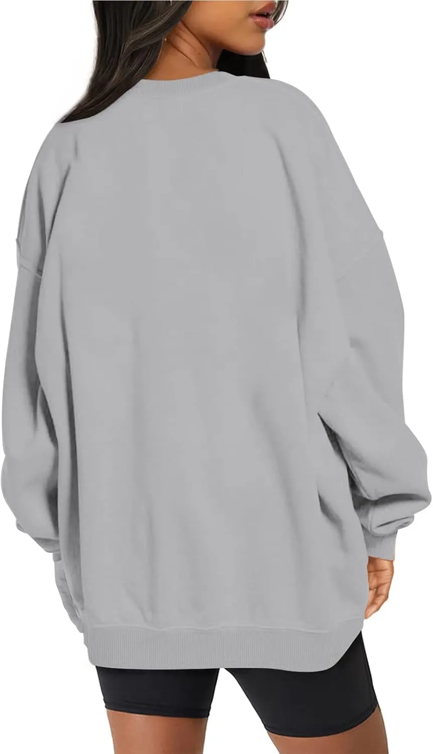 Women's Oversized Sweatshirt Crewneck Long Sleeve Loose Pullover Tops Casual Fall Clothes Fashion Outfits 2024