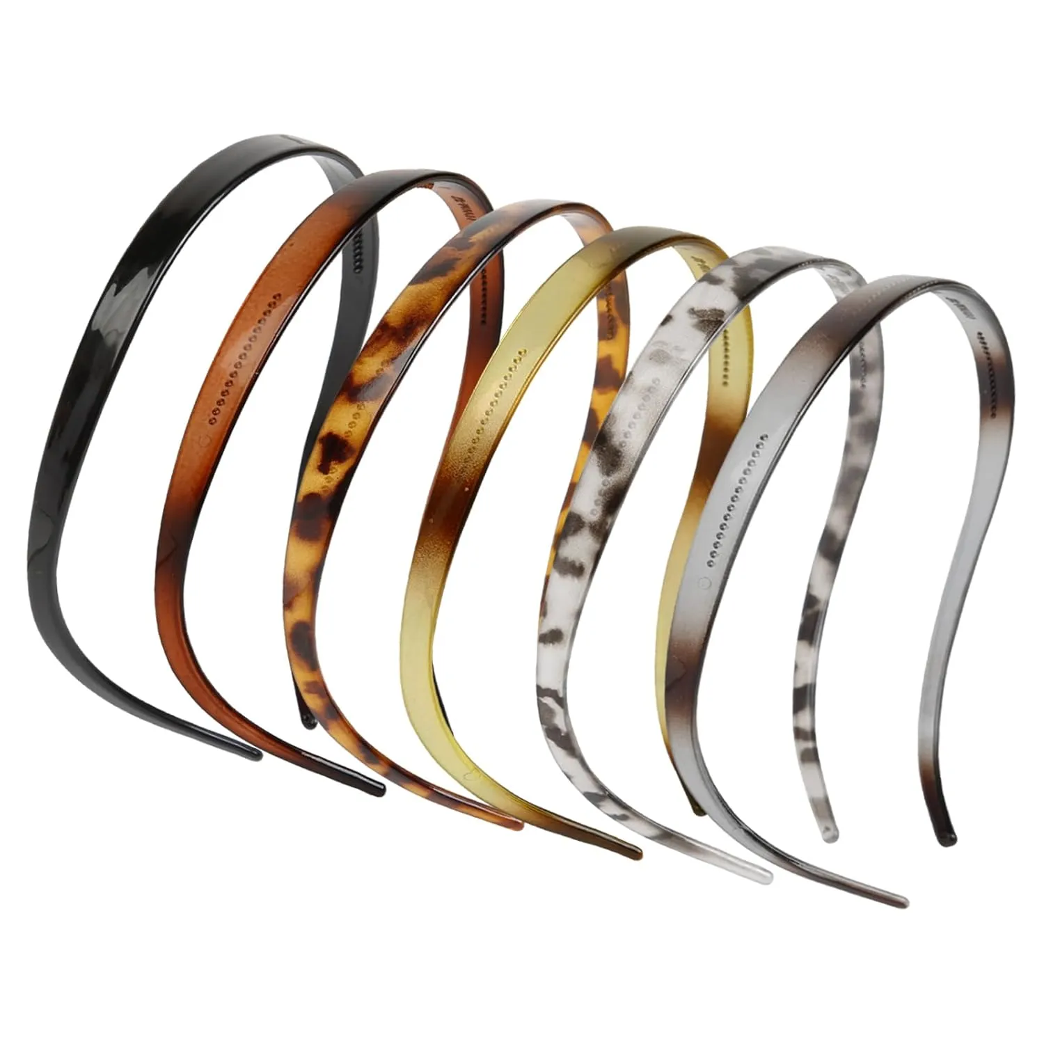 WOVOWOVO Sunglasses Headband for Women Non Slip - Plastic Head Bands for Womens Hair with Teeth, Square Headband Like Sunglasses for Eyewear Glasses Wearers, 6PCS