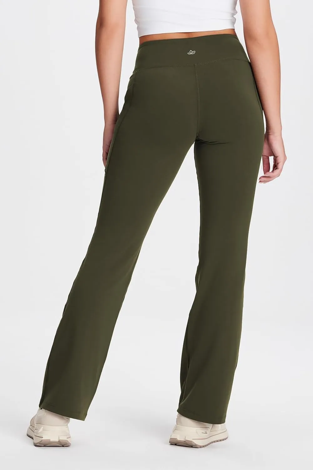 Yogipace,27"/29"/31"/33"/35"/37",Women's Bootcut Yoga Pants Lounge Workout Pants with Side Pockets